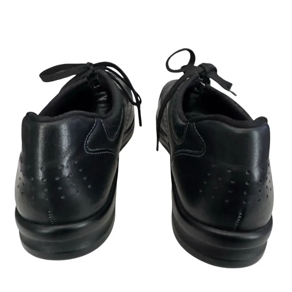 SAS Walk Easy‎ Black Leather Comfort Walking Shoes Women’s 9.5N $209 Made In USA